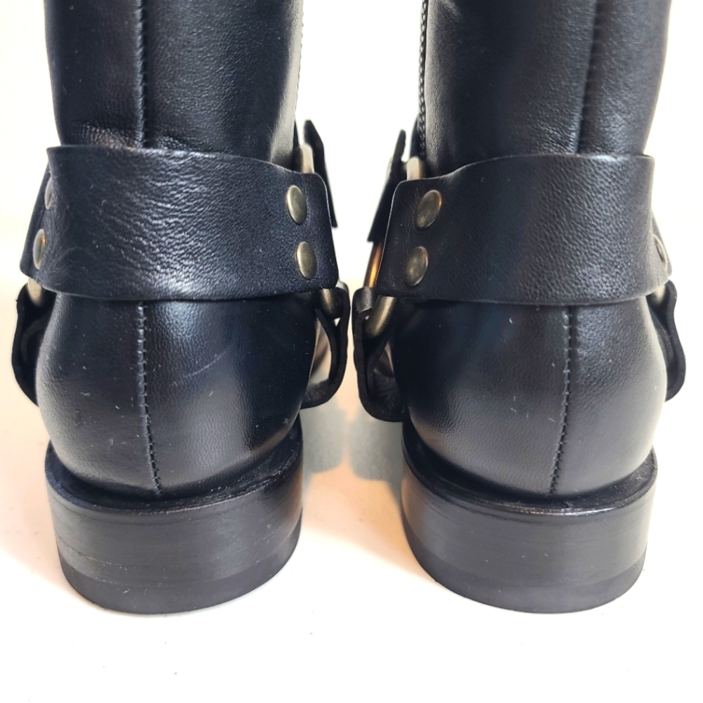 FRYE Veronica Short Harness Moto Western Boots in Black Size 7 - Picture 11 of 15